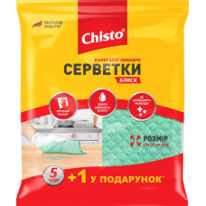 Серветки Chisto Блиск вологопоглинаючі 5+1 шт